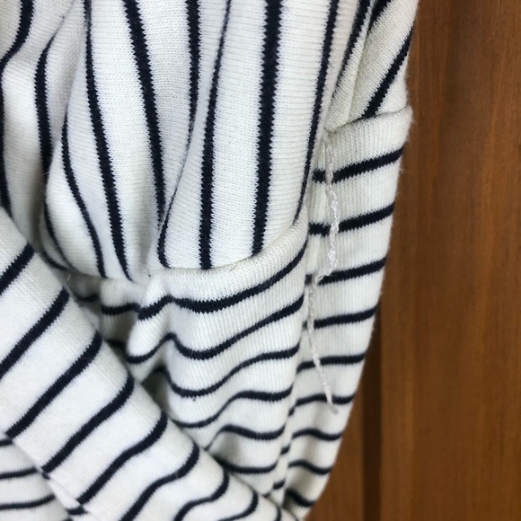 Anthropologie Short Sleeve Terry Stripe Midi Dress - Picture 5 of 10